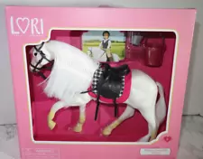 Lori White Camarillo Horse Pony Play Set for 6" inch Doll w/Saddle, Brush, Pail