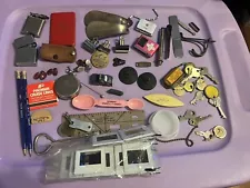 Junk Drawer Lot Of Vintage Misc. Odds & Ends I POD Zippo , Collectibles and more