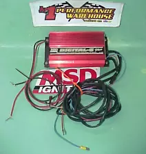 MSD Digital-6 Plus Ignition Box 2 Stage Rev Limiter High Speed #6520 Tested Good