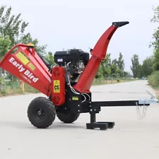 Electric Start Petrol Engine Wood Shredder Chipper Wood Branch Crusher in Stock