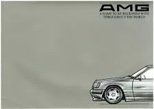 AMG MODIFICATIONS FOR MERCEDES BENZ W124 W126 W201 & G-WAGEN 1987 SALES BROCHURE