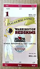 Washington Redskins Arizona Cardinals 1997 Inaugural Ticket Stub Cooke Stadium