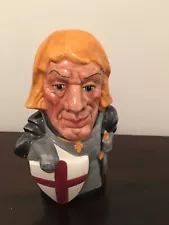 ENGLISH COLLECTIBLE TOBY JUG CRUSADER- HURRY SPECIAL $49.00