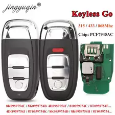 jingyuqin 315/433/868Mhz pcf7945AC Chip Smart Remote Car Key Fob For Audi A4 A5