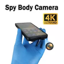 Anteye smallest 4k spy hidden camera 2160P 4K HD Black Screen Video secret camer