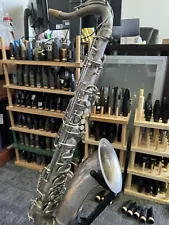 Silver Plated Conn 10M Tenor Saxophone w/ Vintage Selmer Case