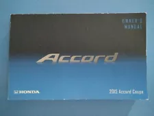 2015 Honda Accord Coupe Owner's Manual