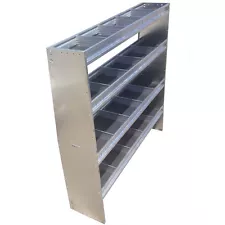 60" Height 60" Wide Aluminum Angled Shelving Unit