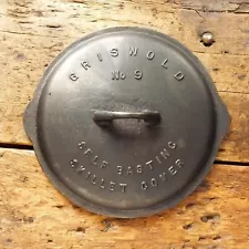 FAKE Griswold RECAST # 9 Cast Iron SKILLET LID Frying Pan Cover - Ironspoon