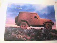 Jeep Wrangler Unlimited The Legend Grows Dealer Sales Brochure with Pull Outs