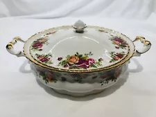 New Royal Albert Old Country Roses Tureen Covered Vegetable Serving Dish lid