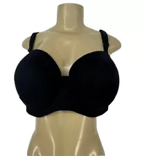 Torrid Plus Size 44DD Women Padded Underwired Bra Black 1-4