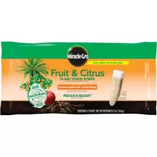 Miracle-Gro Fruit & Citrus Plant Food Spikes (12-Pack) 4852012 Miracle-Gro