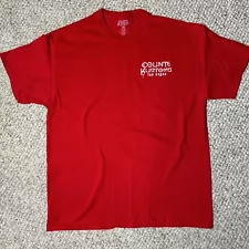 Counts Kustoms Las Vegas T Shirt Men’s Size XL Red Cars Bikes