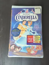 VHS Walt Disney CINDERELLA - Masterpiece Collection - New, Sealed!