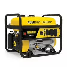 4550Watt recoil start gaslinepowered rv ready portable generator with Co Shield.