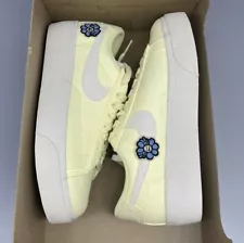 Nike Blazer Low Platform SE Citron Yellow Flower DJ6376-800 7.5W 6Y NO LID!!!