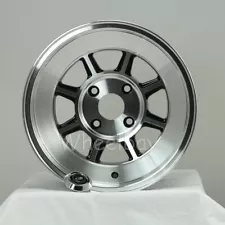 ON SALE 4 ROTA WHEEL SHAKOTAN 15x8 10 4X100 67.1 FRBLK