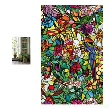 Stained Glass Window Film Shower Door Cabinet Privacy Filters Light Home Decor