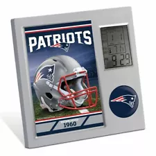 NEW ENGLAND PATRIOTS ~ (1) Official NFL Team Desk Alarm Clock ~ New!