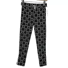 Haus of Jr Kids Size 12 Mickey Mouse Patterned Black Pale Pink Jogger Pants