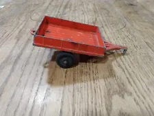 Vintage Diecast Hubley Kiddie Toys Old Red Utility Farm Trailer Wagon NO.5