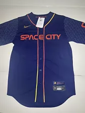 Nike Justin Verlander Houston Astros Space City Connect Jersey sz 2XL Reg$160