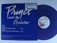 PRINCE Purple Rain WARNER BROS PRO-A-2192 12" VG++ purple wax promo