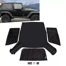 For Jeep Wrangler 2 door models 2007-2018 Replacement Tinted Windows & Soft Top