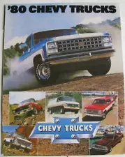 CHEVROLET Chevy Trucks 1980 Car Sales Brochure Jul 1979 USA #3925