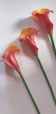 3 Real touch Calla Lilies stems