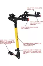 MaxxHaul 50025 Hitch Mount 2 Bike Rack For Cars, Trucks, SUV's Minivans - 100 lb