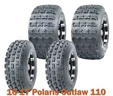 19x7-8 & 18x9.5-8 ATV Tires Set fit for 16-17 Polaris Outlaw 110