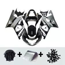 Silver Black Fairing for Suzuki GSXR1000 2000 2001 2002 K1 GSX-R ABS Bodywork