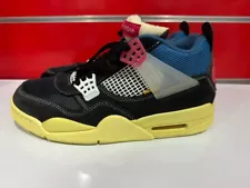 Size 10 - Jordan 4 Retro x Union LA Off Noir mans DC9533-001 black