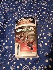 3 PACK RAGE SLIPCAM CROSSBOW X 100 GRAIN 2 BLADE 2" CUT BROADHEADS