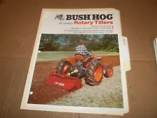 PY113) Bush Hog Sales Brochure 4 Pages - RT Series Rotary Tillers