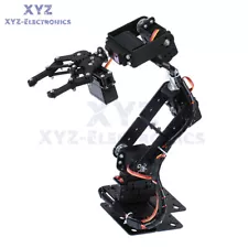 Robotic Arm Kit 6DOF Programming Robot Arm DIY Clamp Claw Kit without Servo