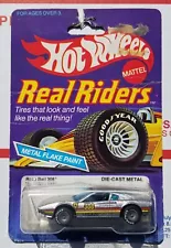 HOT WHEELS * 1983 REAL RIDERS * RACE BAIT 308 * GREY HUBS * MINT ON DAMAGED CARD