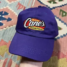 Raising Cane's Chicken Fingers One Love Work Employee Adjustable Purple Hat Cap