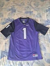 Nike Team TCU Horned Frogs Football Jersey #1 Size Small Texas Christian Univ.