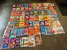 72 lot all different Empty Flat Cereal Boxes