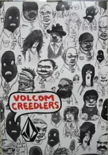 VOLCOM surf skateboard snowboard 2007 CREEDLERS POSTER Flawless New Old Stock