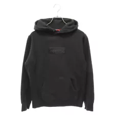 SUPREME 14AW Tonal Box Logo Pullover Sweat Hoodie Black Used