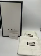 Gucci EMPTY BOX Shoe Storage Gift Box with 2 Gucci Dust Bags & Paperwork (FBU)