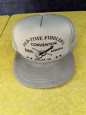 1994 Fiddlers Convention 59th Galax Virginia Snap Back Trucker Style Rope Hat