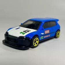 Custom Honda Civic (EG) Blue 1:64 Scale Diecast Diorama Model Car JDM / RHD #204