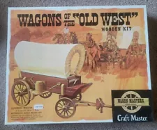 Craft Master Wagons of the Old West Wooden Kit Covered Wagon Model Kit 100:300