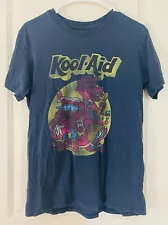 KRAFT Kool-Aid Rockadile Red Purplesaurus Rex Size M T-Shirt Blue Cotton Blend