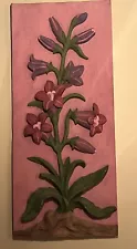 New ListingLOVELY! MCM FLOWER POWER 3-D WALL ART! VTG 60S 70S FLOWER DECOR PAINTING ! RARE